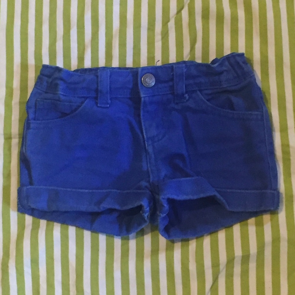 Cobalt Blue Denim Shorts